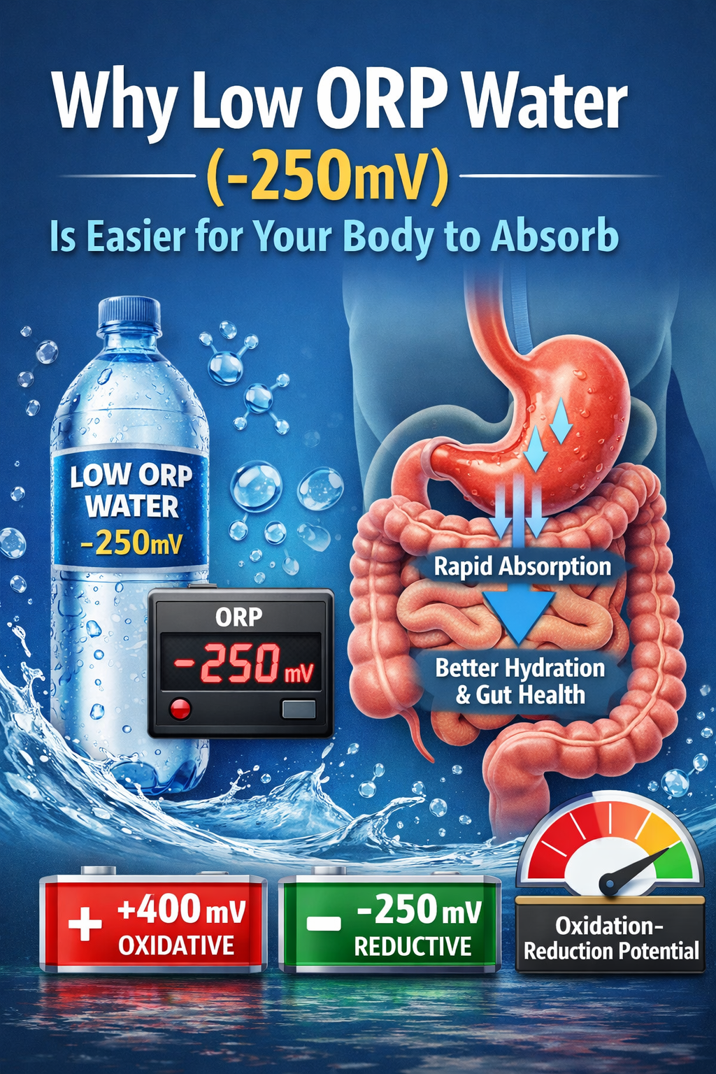 How Oxidation-Reduction Potential (ORP) in Water Affects Absorption and Gut Health